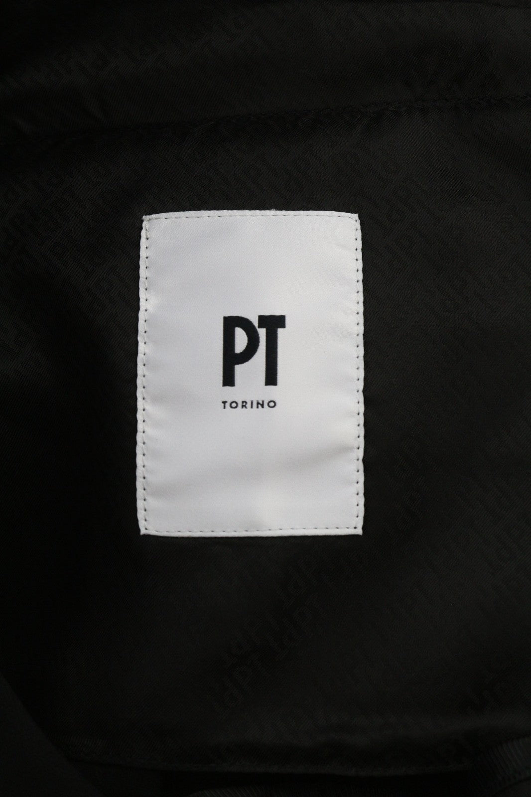 PT TORINO Lamda Men's Trousers 58 W38 Black Chino Slim Fit Unfinished Hem