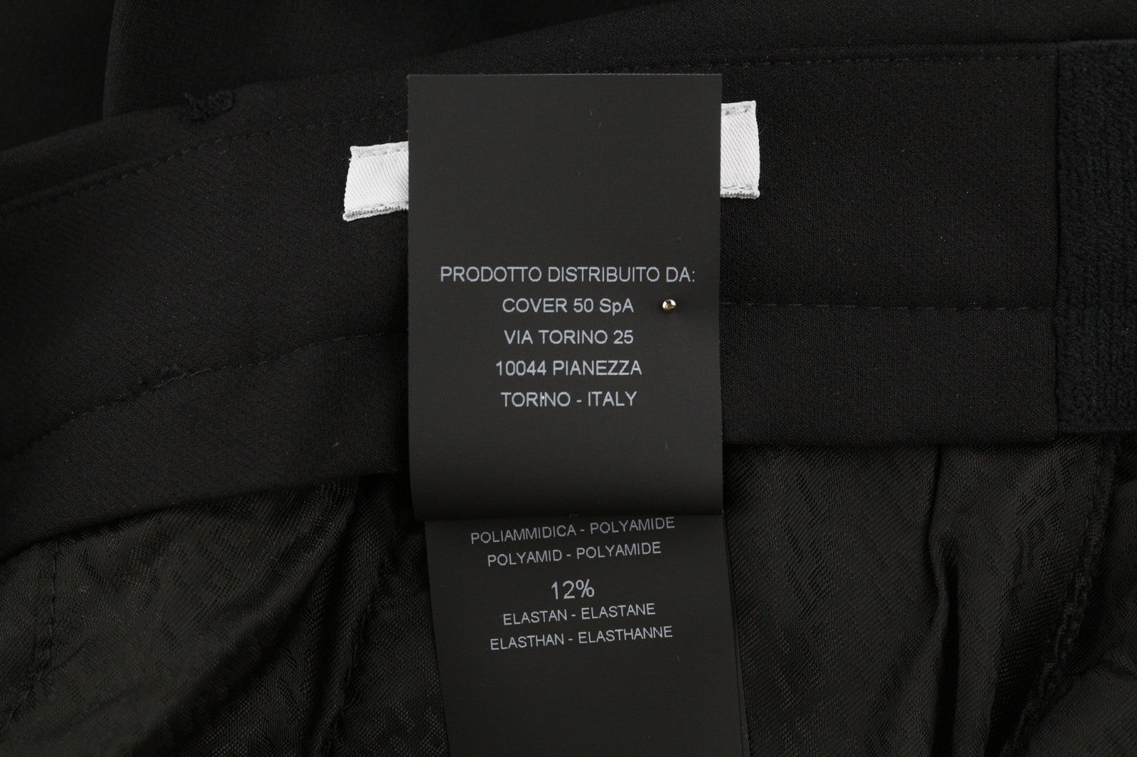 PT TORINO Lamda Men's Trousers 46 W29 Black Chino Slim Fit Unfinished Hem