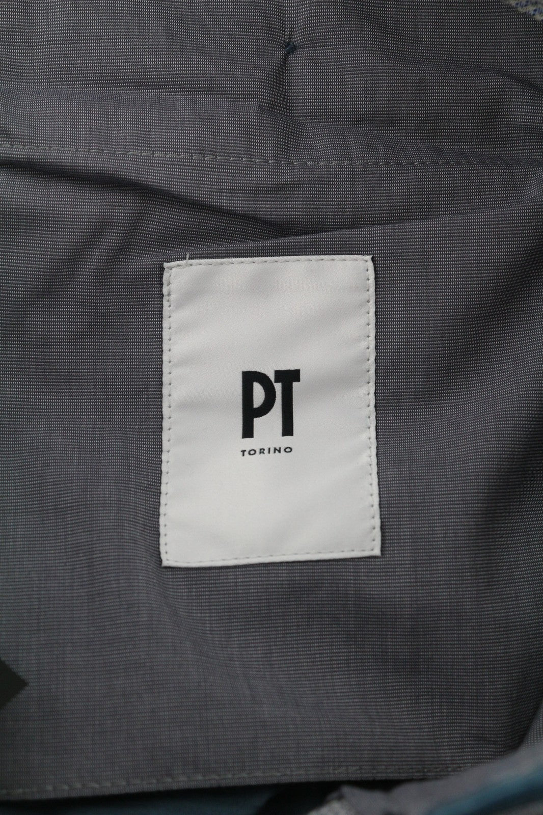 PT TORINO Men's Trousers 52 W36 Blue Corduroy Chino Skinny Fit Zipped Logo