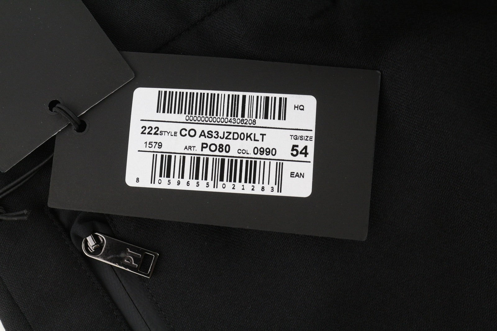 PT TORINO Lamda Men's Trousers 54 W37 Black Fleece Wool Cargo Zipped Pocket