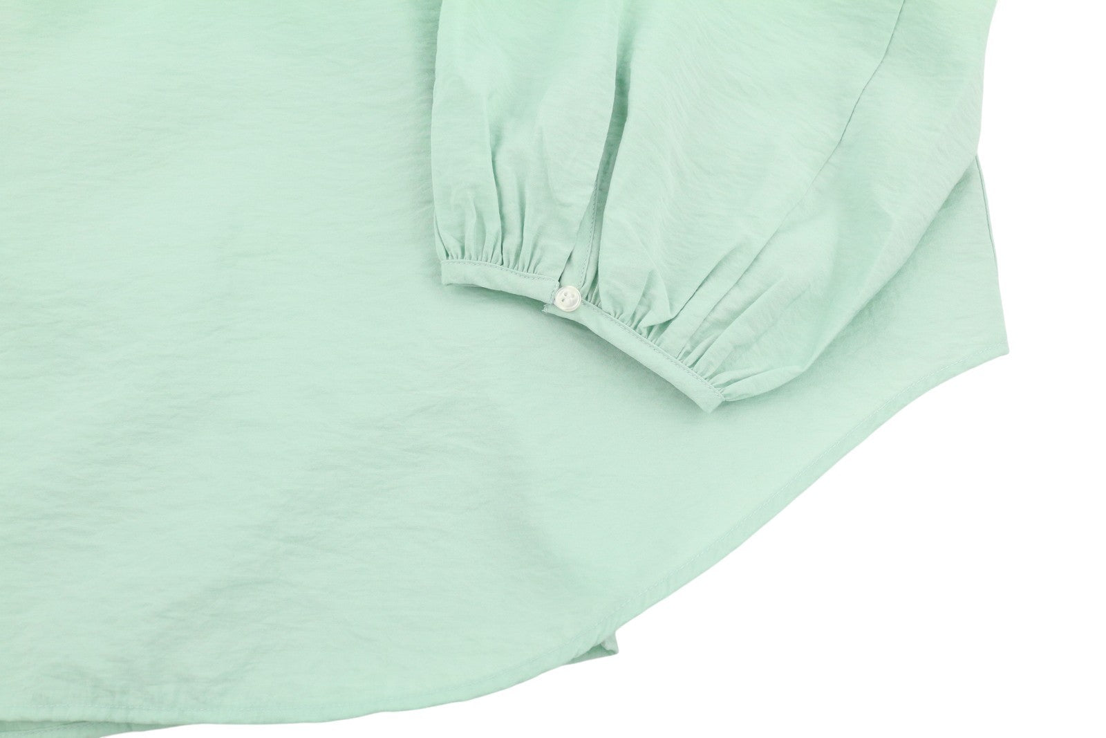 GANT moteriška palaidinė „Pop Over“ EU42 porceliano žalia, V formos iškirpte, 3/4 rankovėmis 