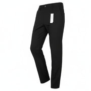 CALVIN KLEIN Tech Cotton Stretch Slim Men Trousers M Black Zip Fly Logo Chino