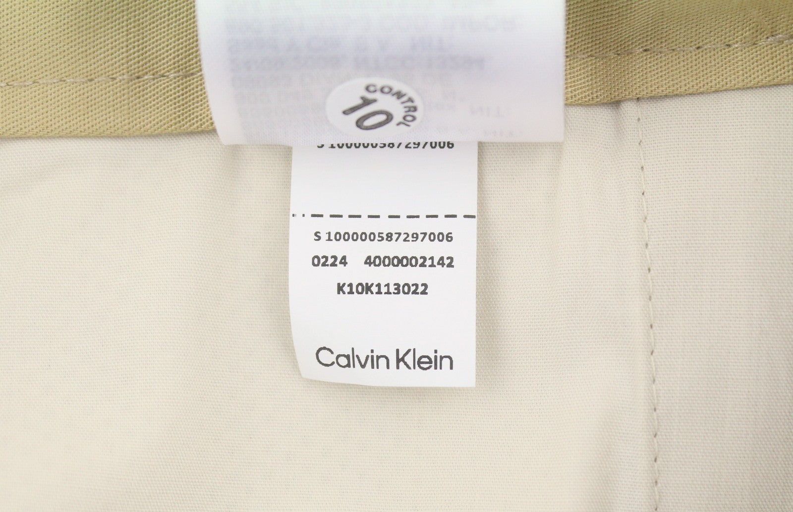 CALVIN KLEIN Piece Dyed Tencel Tapered Men Trousers W36/L32 Cropped Relaxed