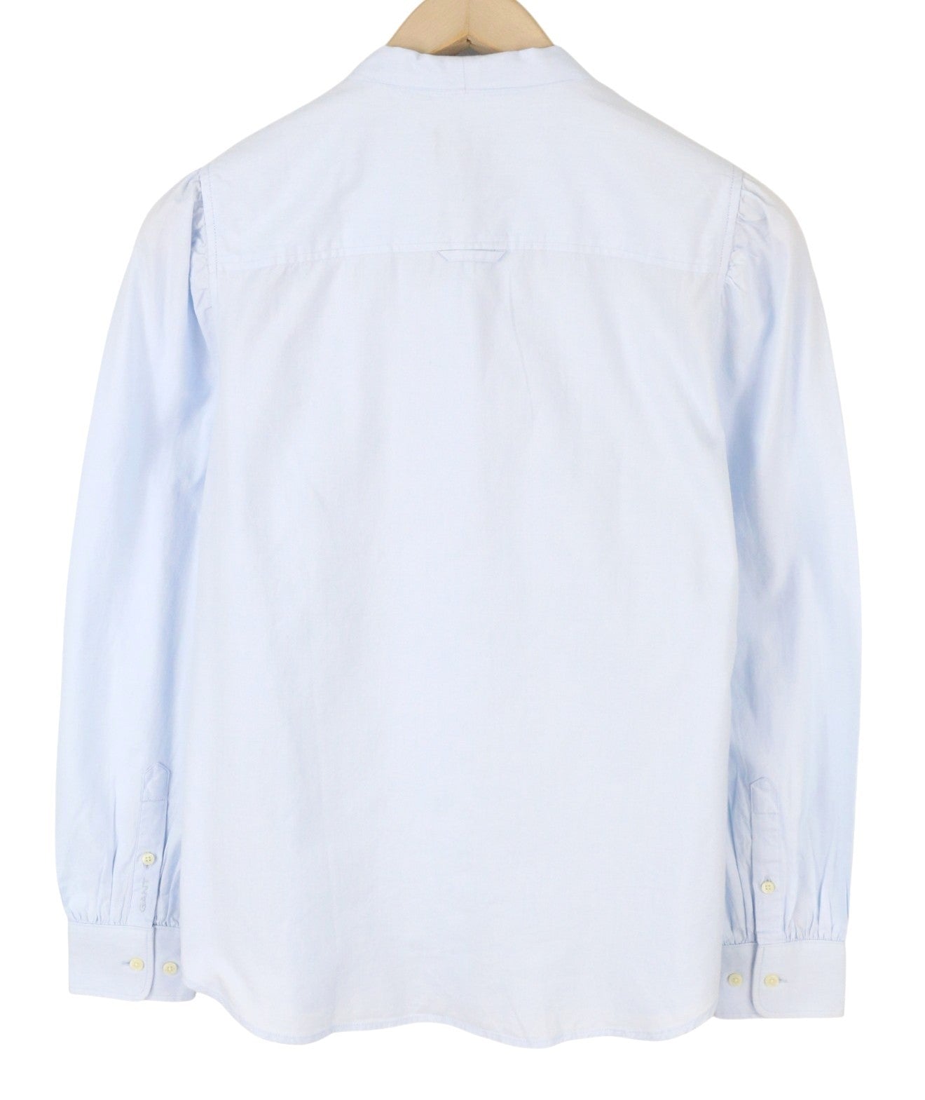 GANT Bow Oxford Puff Women Shirt EU38 Hamptons Blue Button-Up Self-Tied Classic