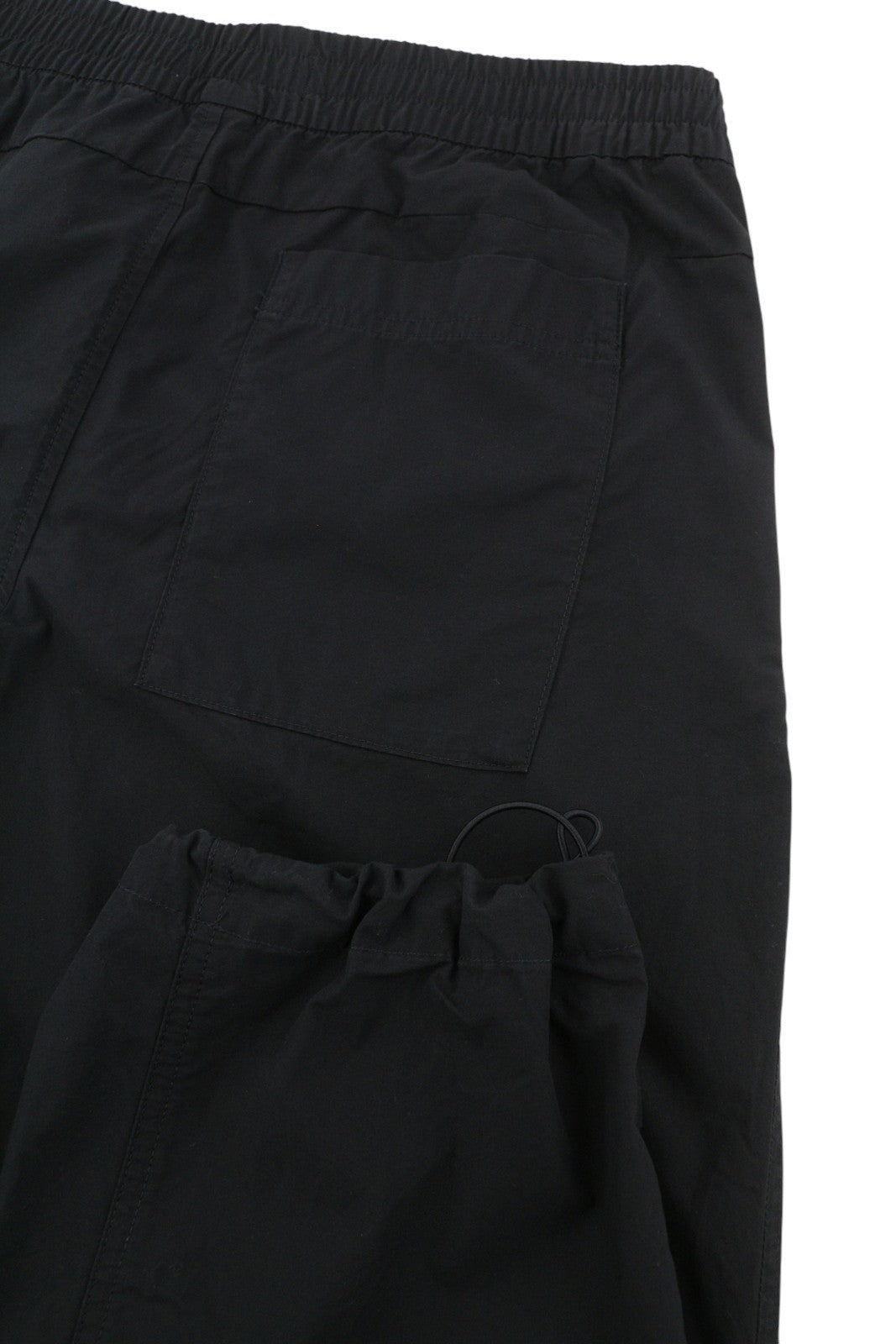 CALVIN KLEIN Utility Cotton Pop Men Trousers S Black Elastic Waist Logo Cargo