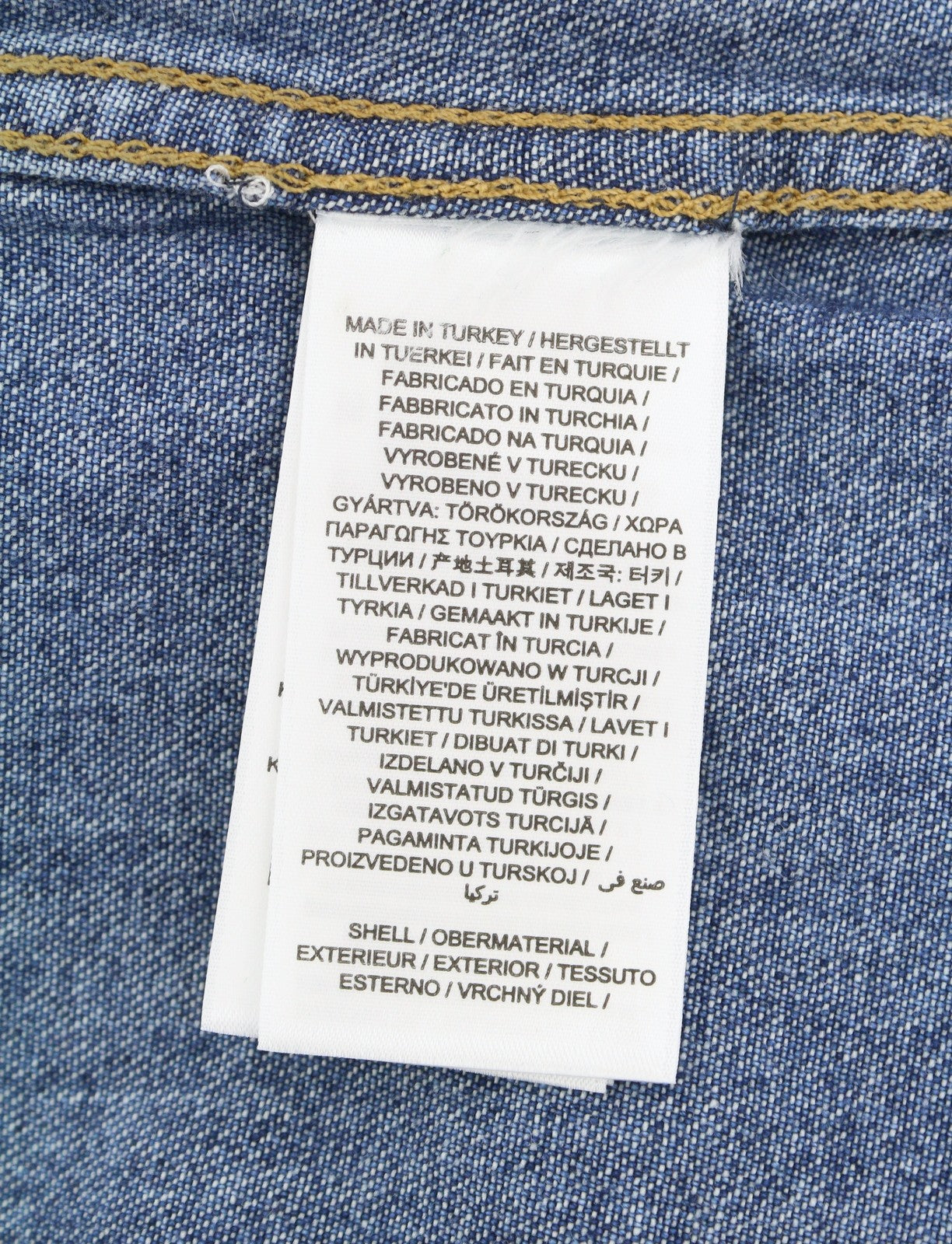 GANT Rel Denim Western Town Men Shirt M Mid Blue Snap Buttons Relaxed RRP199