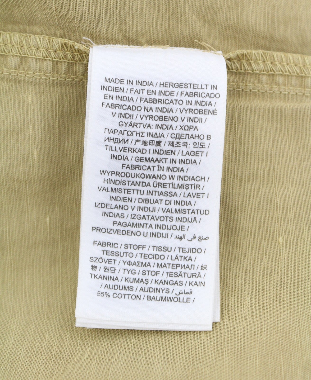 GANT GMNT Dyed Overshirt Men Jacket L Beige Linen Blend Button-Up Thin RRP170