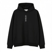 CALVIN KLEIN Men Hoodie XL Black Hooded Pockets Cotton Logo Oversized Pullover