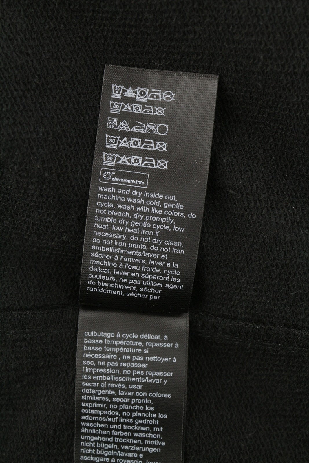 CALVIN KLEIN Men Hoodie XL Black Hooded Pockets Cotton Logo Oversized Pullover