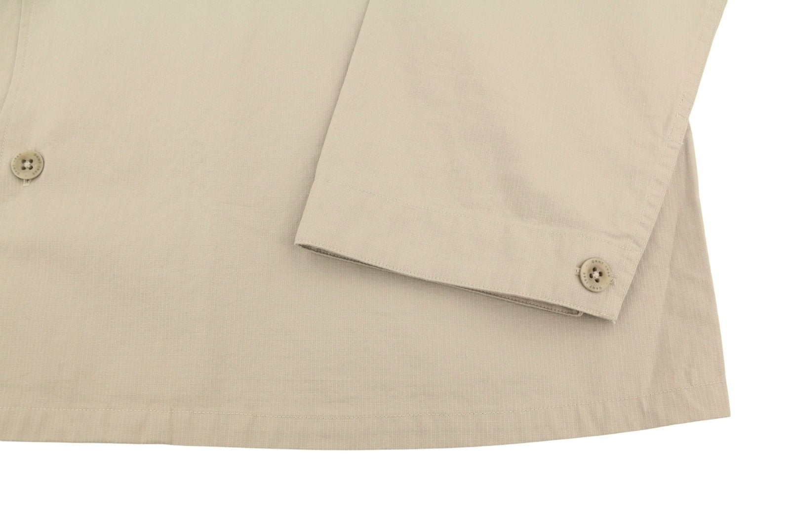 GANT Ripstop Overshirt Men Jacket 2XL Plaza Taupe Button-Up Patch Pocket Thin