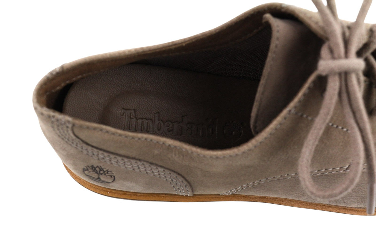 TIMBERLAND A1MLQ-A5619 Women Shoes EU37.5/38 Grey Brown Leather Laced Low-Top