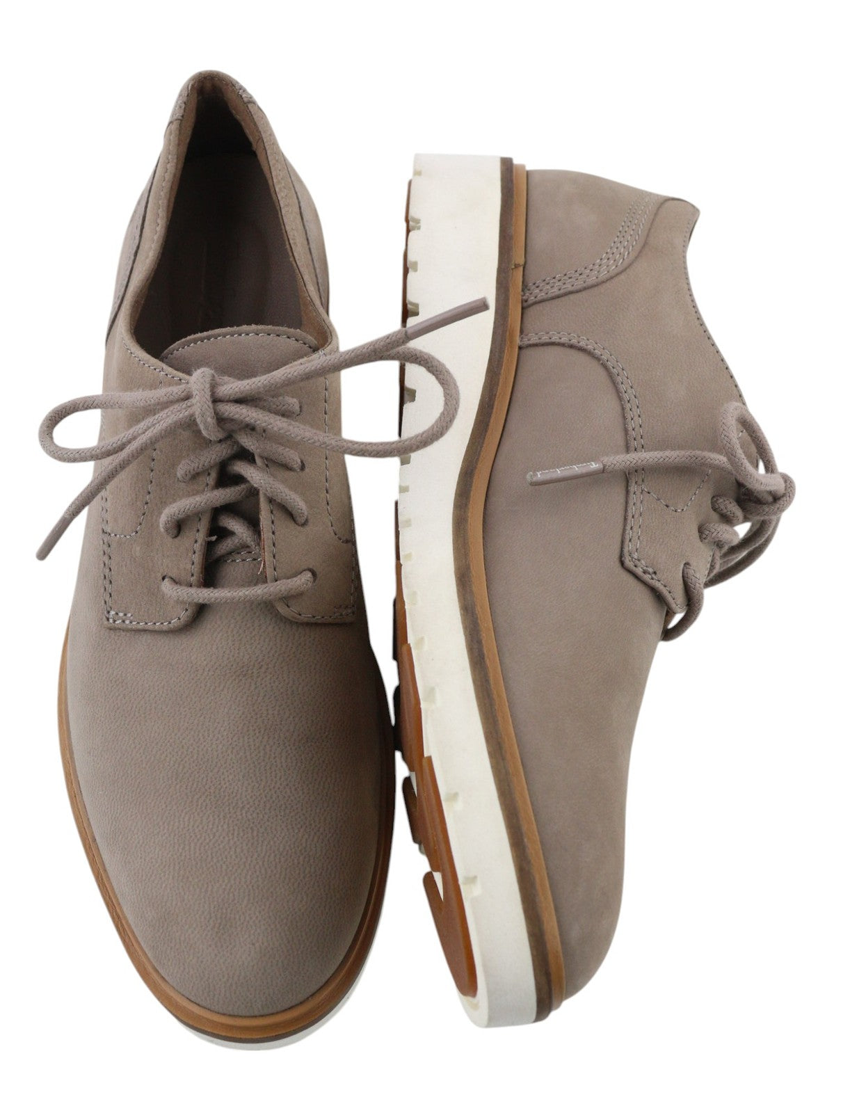 TIMBERLAND A1MLQ-A5619 Women Shoes EU37.5/38 Grey Brown Leather Laced Low-Top