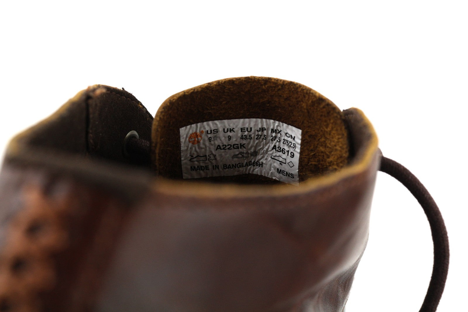 TIMBERLAND A22GK-A3619 Men Shoes EU43/43.5 Dark Brown Leather Casual Lace-Up