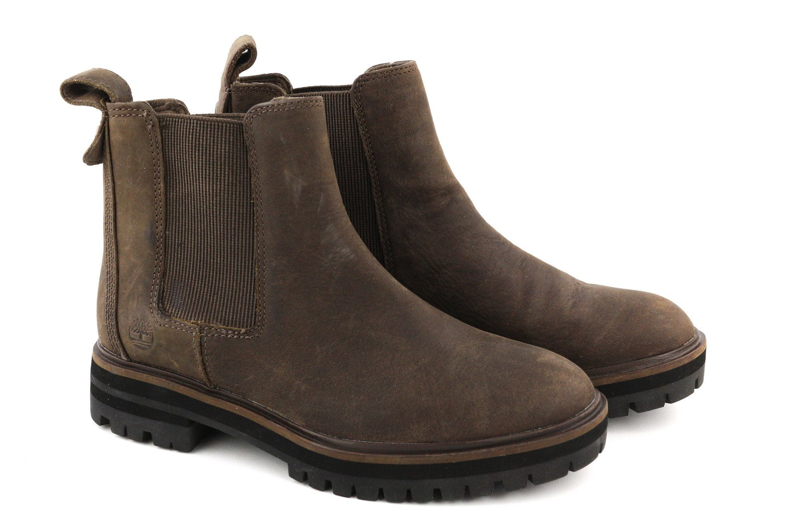 TIMBERLAND A29AH-A3919 Women Shoes EU37/37.5 Dark Brown Casual Pull-On Boots