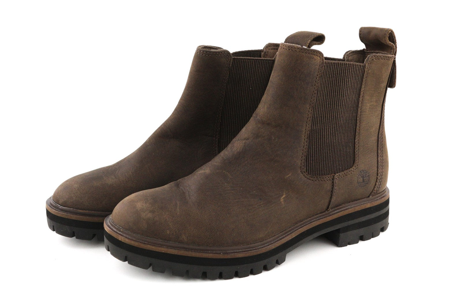 TIMBERLAND A29AH-A3919 Women Shoes EU37/37.5 Dark Brown Casual Pull-On Boots