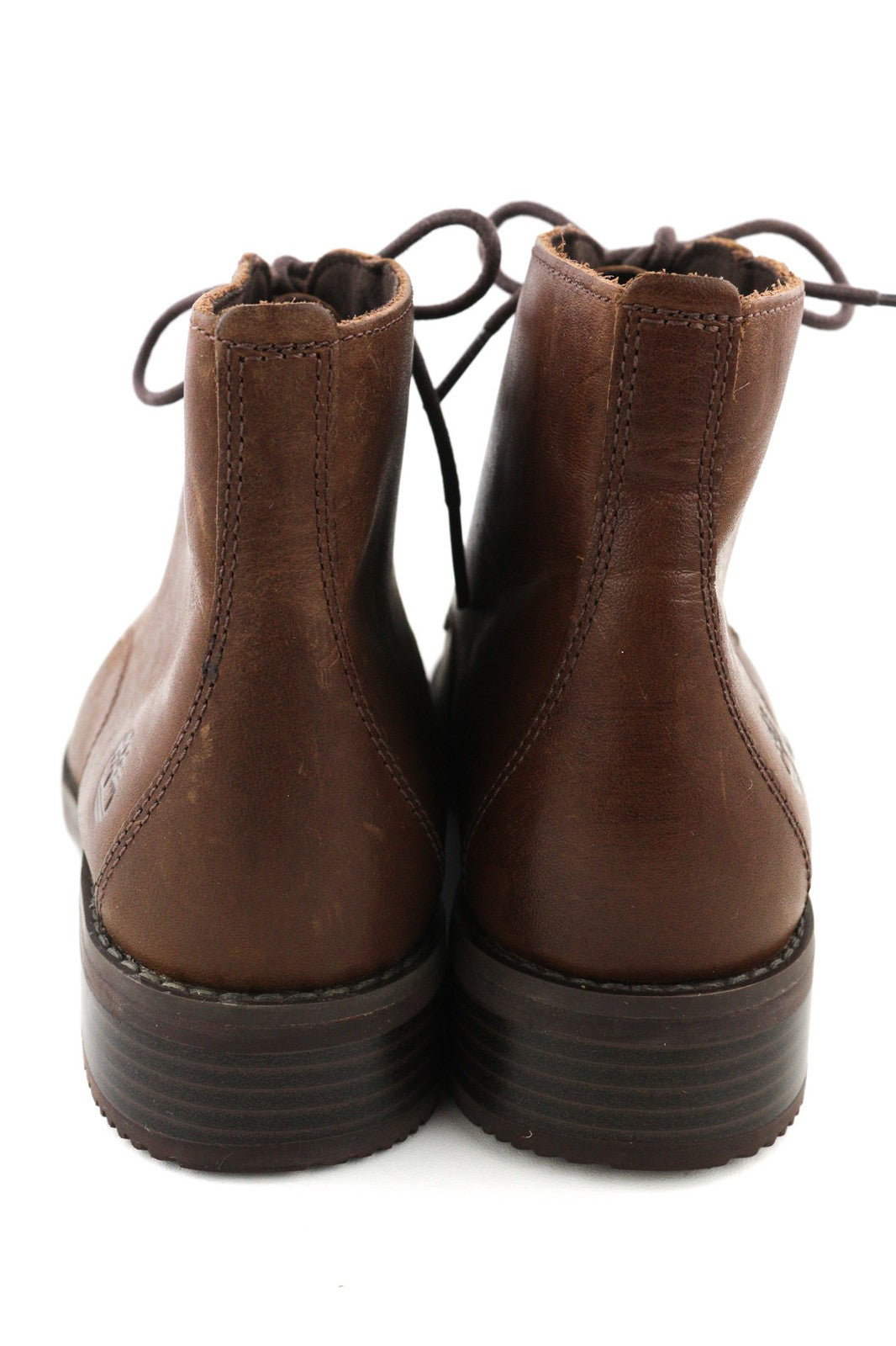 TIMBERLAND A2MKG-A6019 moteriški batai EU37.5/38 tamsiai rudi odiniai laisvalaikio batai su raišteliais 