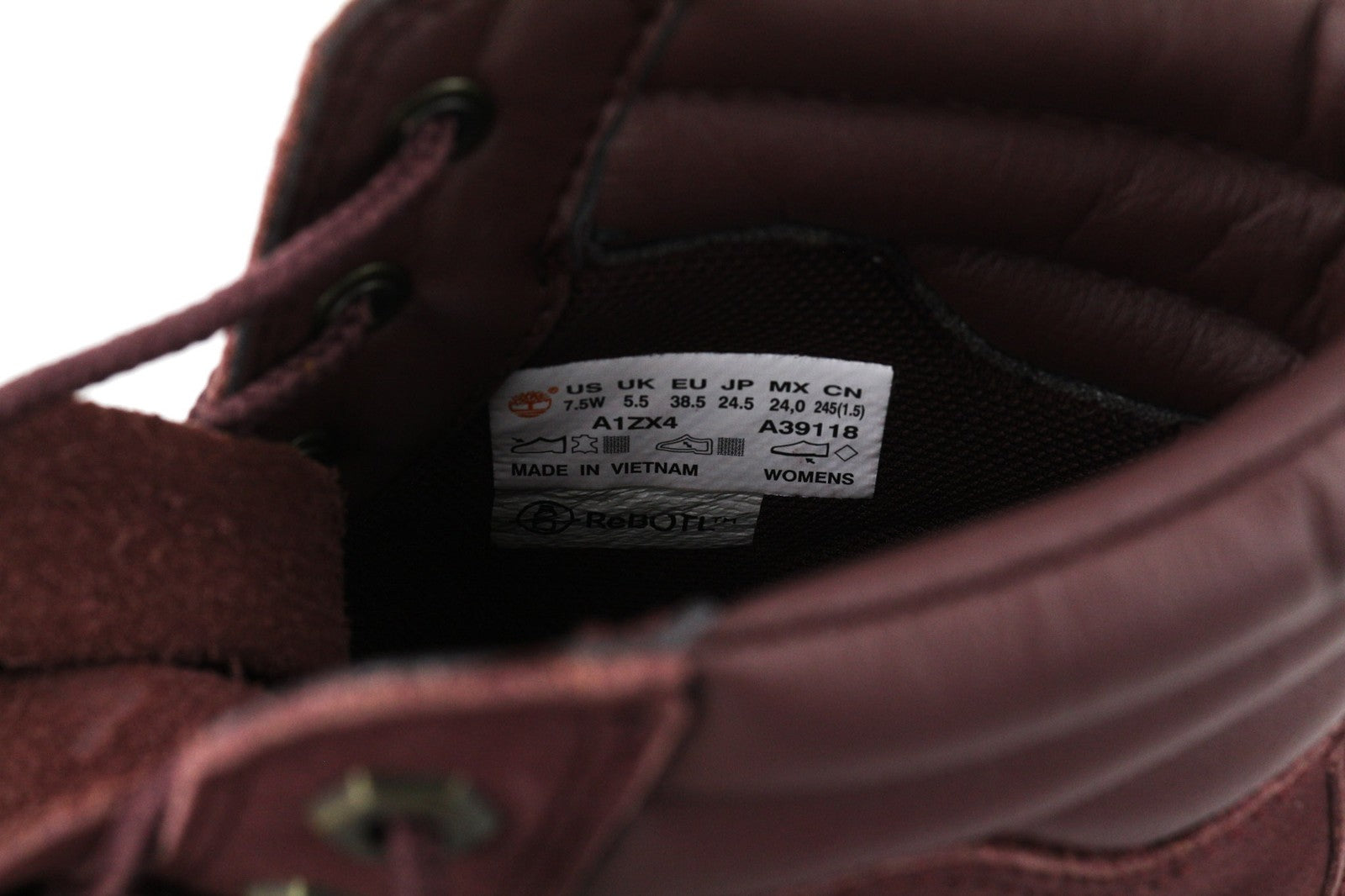 TIMBERLAND A1ZX4-A39118 moteriški batai EU38/38.5 violetiniai odiniai sportbačiai 