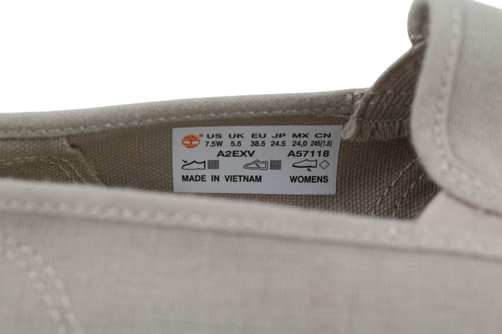 TIMBERLAND A2EXV-A57118 Women Shoes EU38/38.5 Grey Textile Slip Casual Loafers