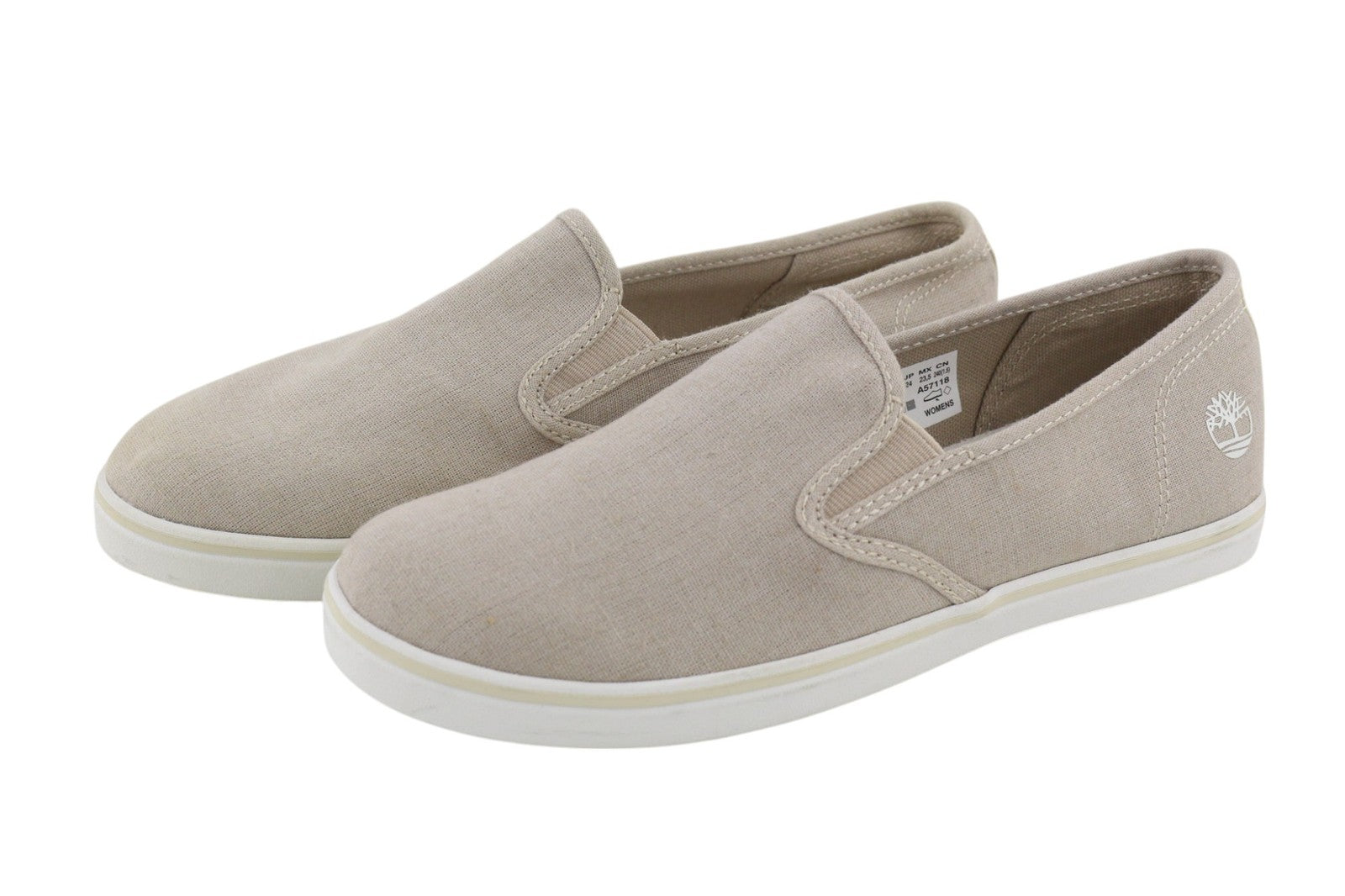 TIMBERLAND A2EXV-A57118 Women Shoes EU38/38.5 Grey Textile Slip Casual Loafers