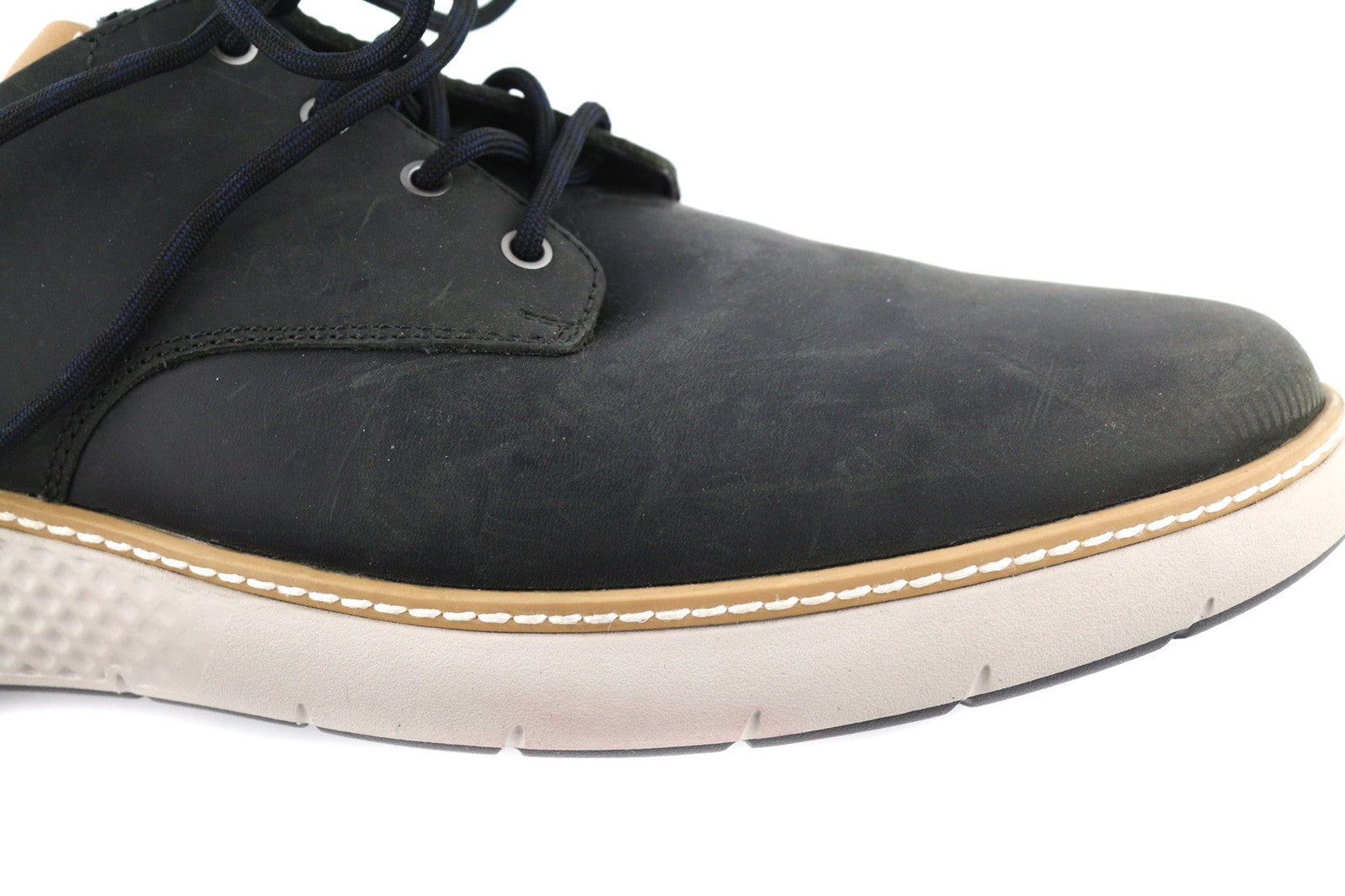 TIMBERLAND A1SQP-A4646 vyriški batai EU43.5/44.5 juodi odiniai laisvalaikio batai žemakulniai su raišteliais 