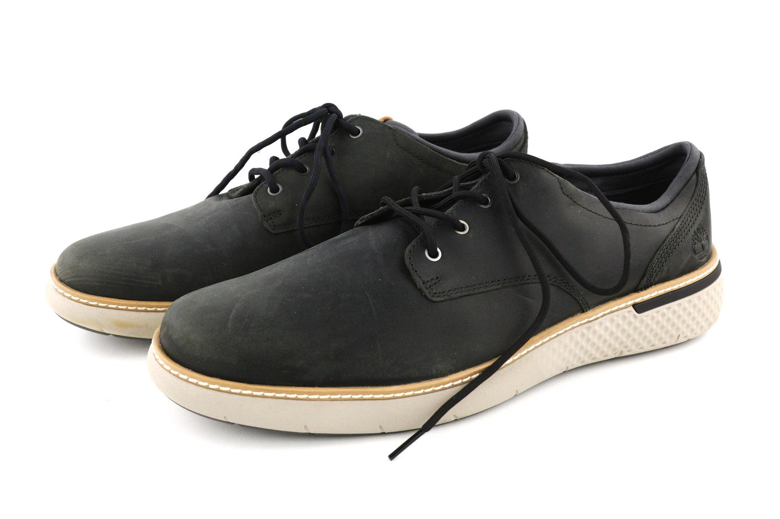 TIMBERLAND A1SQP-A4646 Men Shoes EU43.5/44.5 Black Leather Casual Low Laced