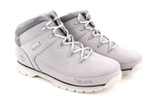 TIMBERLAND A22B6-A40122 Girls Shoes EU37/38 Grey Leather High-Top Lace-Up