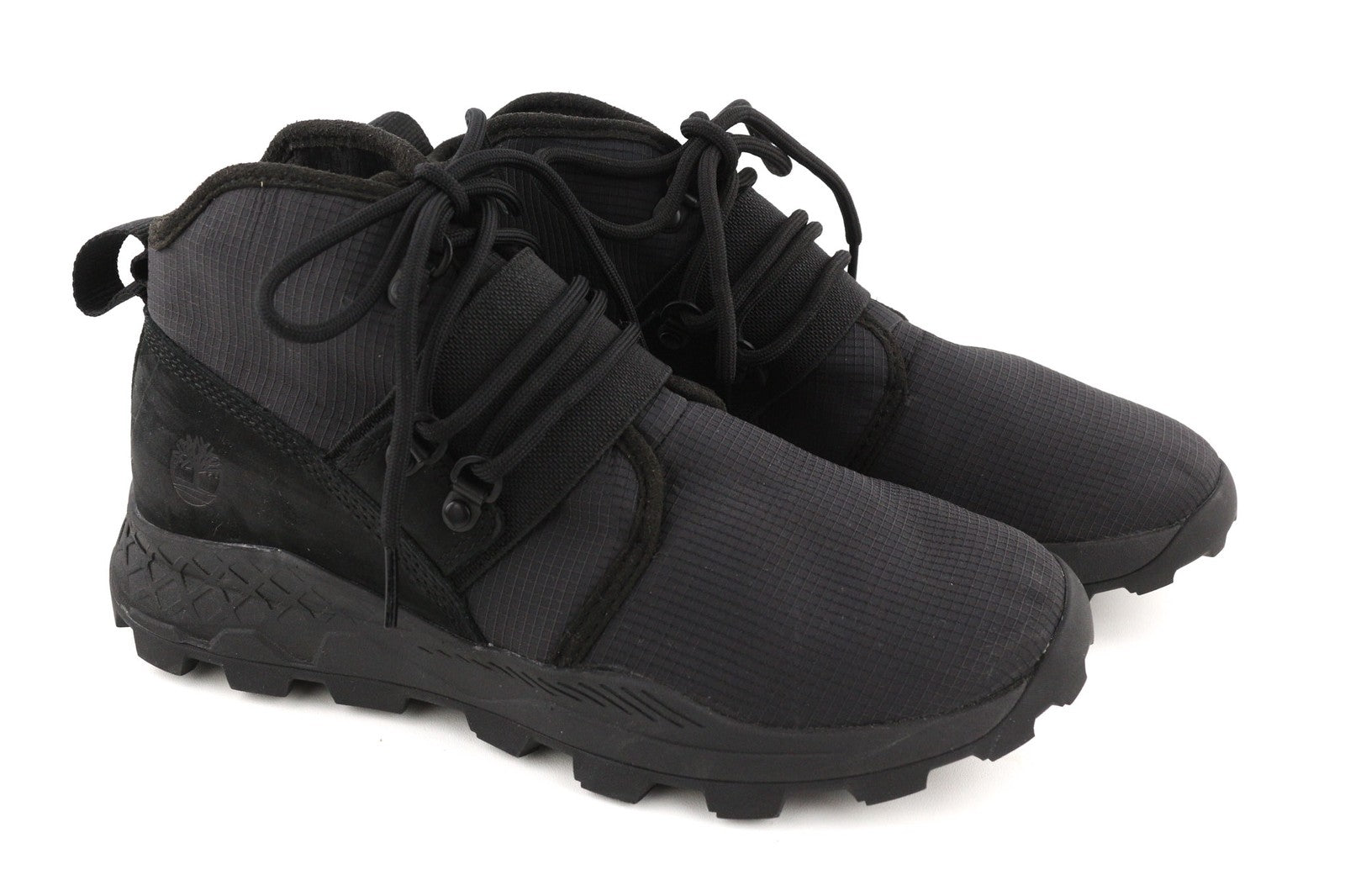 TIMBERLAND A1YY8-A3198 Men Trainers EU40/41 Black Leather High-Top Sneaker Look