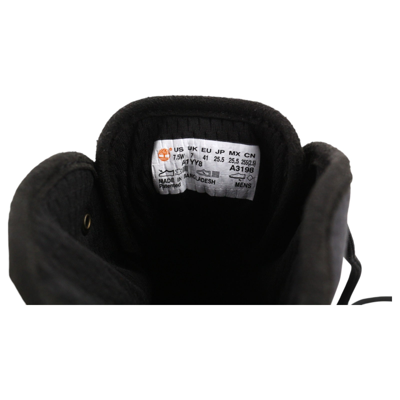 TIMBERLAND A1YY8-A3198 Men Trainers EU40/41 Black Leather High-Top Sneaker Look