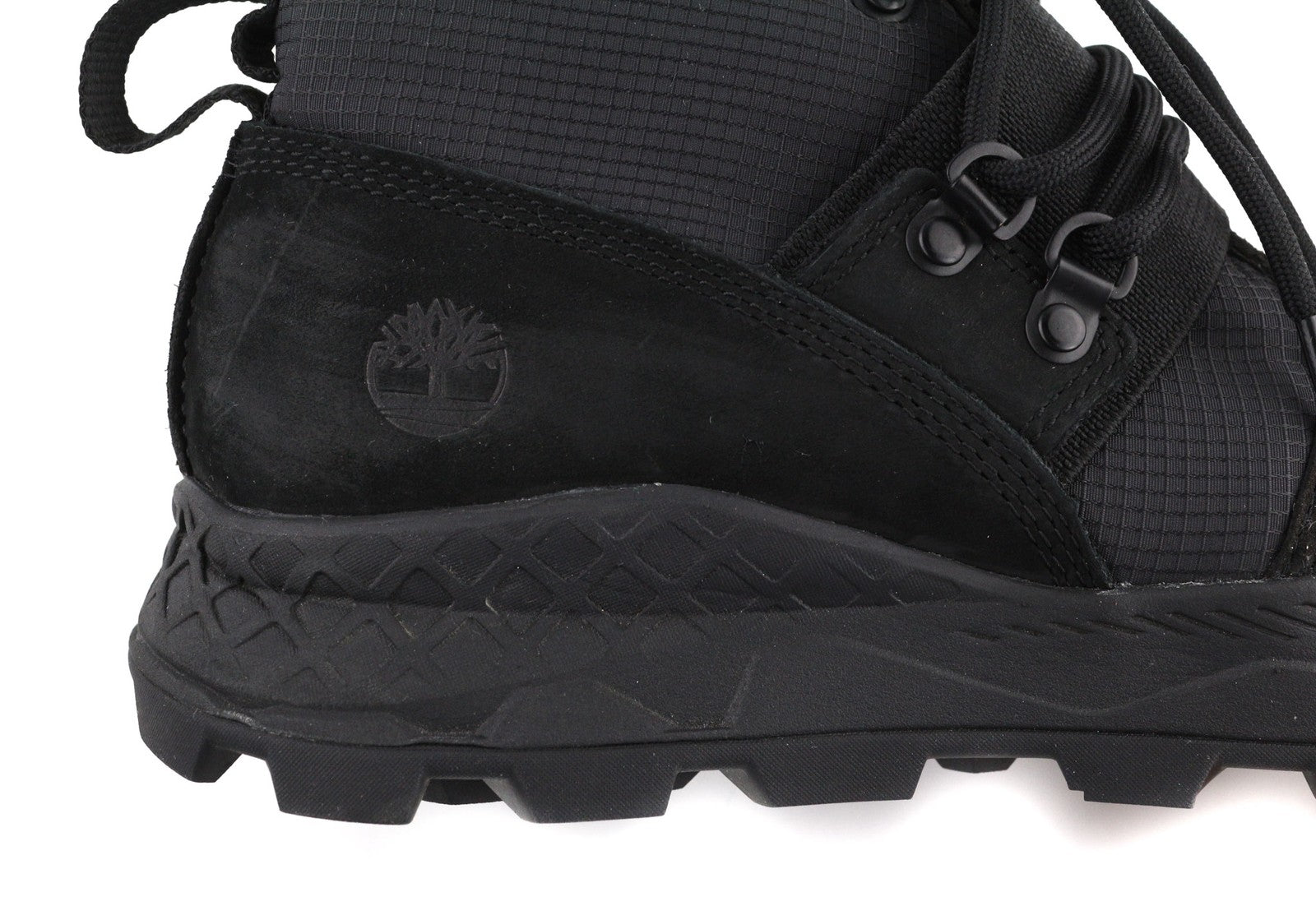 TIMBERLAND A1YY8-A3198 Men Trainers EU40/41 Black Leather High-Top Sneaker Look