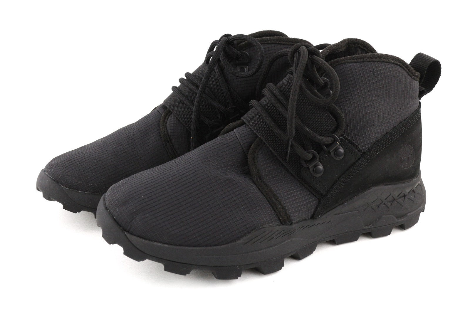 TIMBERLAND A1YY8-A3198 Men Trainers EU40/41 Black Leather High-Top Sneaker Look