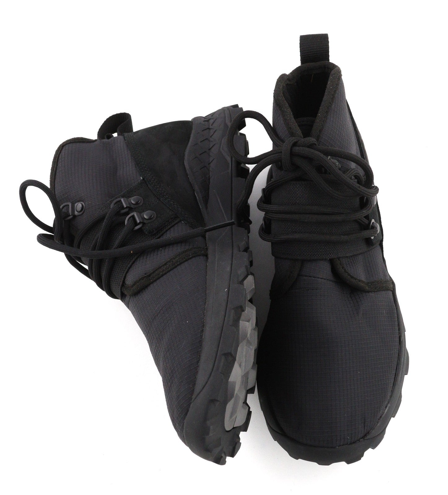 TIMBERLAND A1YY8-A3198 Men Trainers EU40/41 Black Leather High-Top Sneaker Look