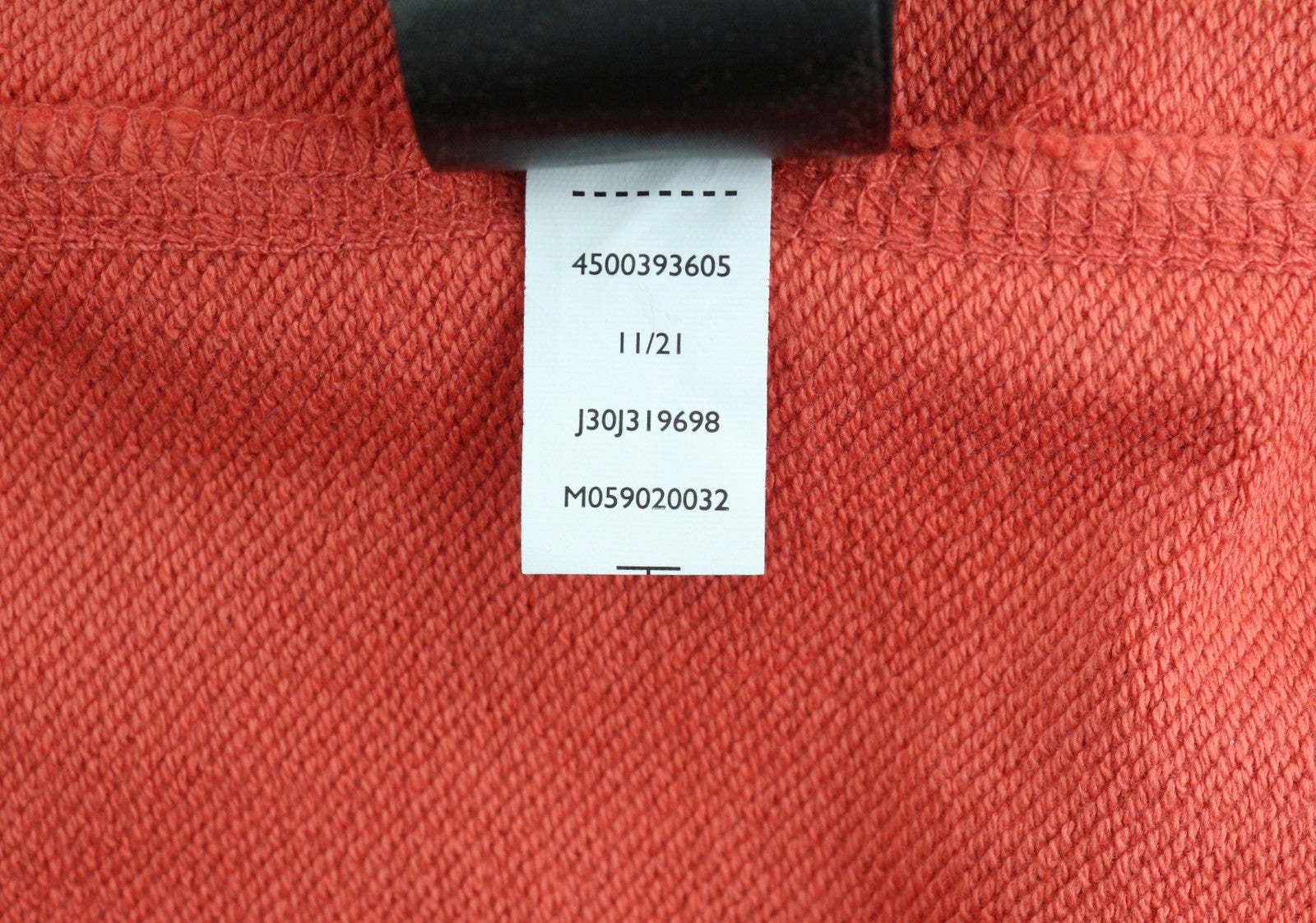 CALVIN KLEIN Men Hoodie L Rhubarb Red Kangaroo Pocket Front Logo Cotton Pullover