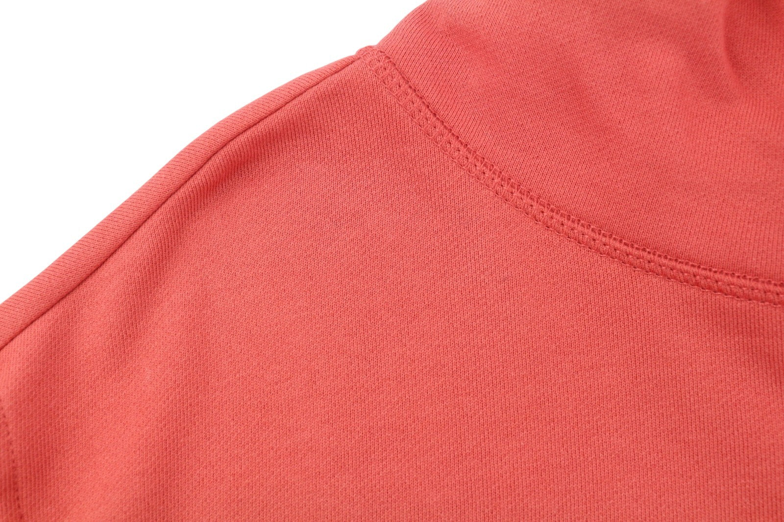 CALVIN KLEIN Men Hoodie L Rhubarb Red Kangaroo Pocket Front Logo Cotton Pullover
