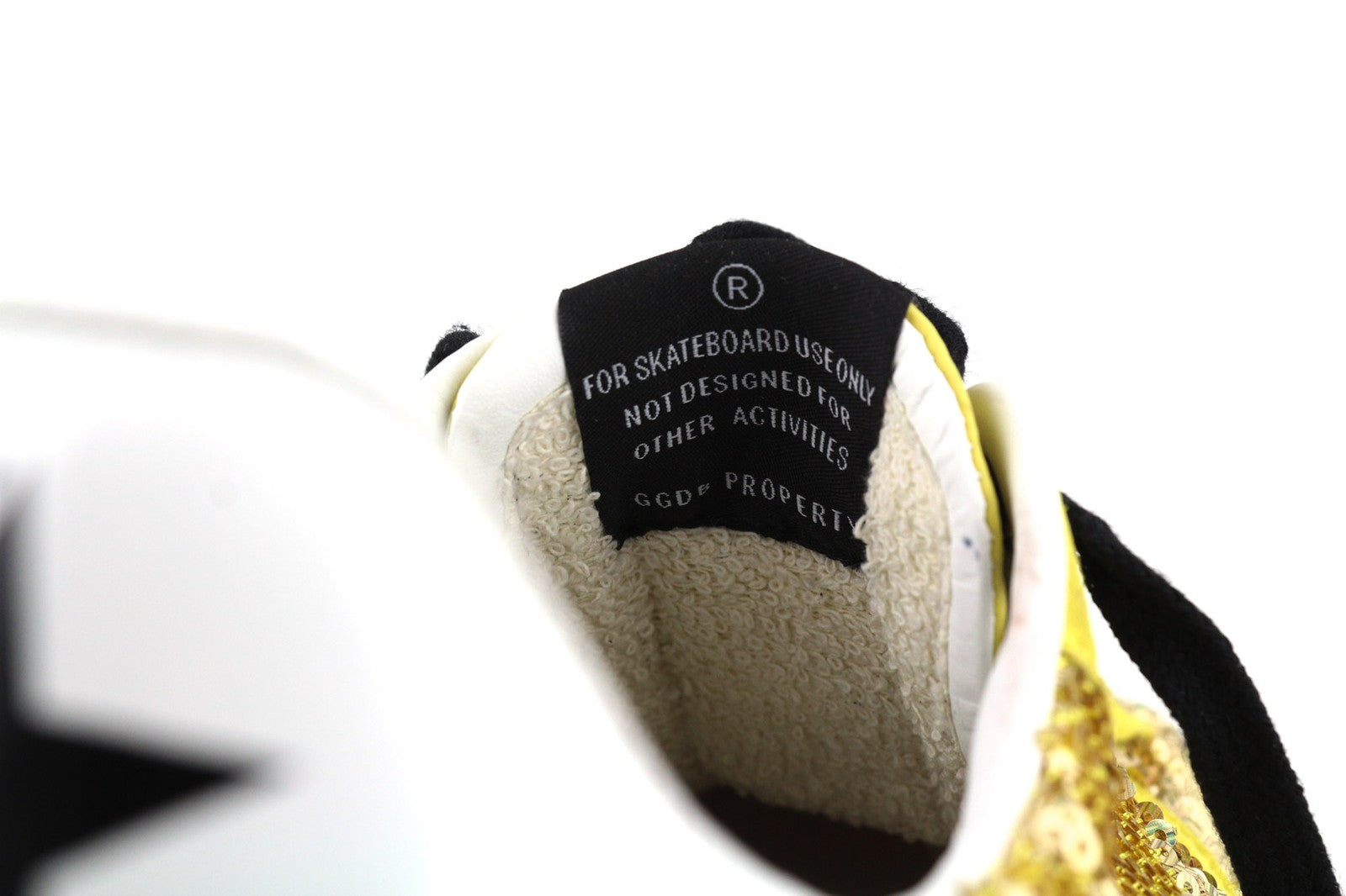 GOLDEN GOOSE Starland Women Trainers EU39 Gold Leather Sequin Low-Top Style