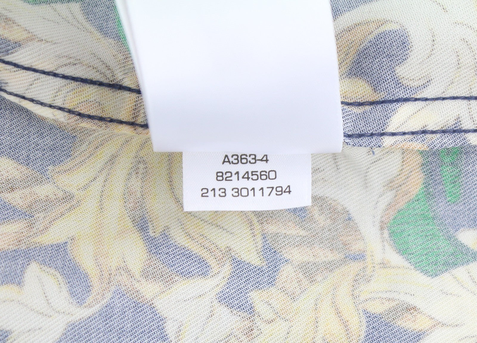 GANT Rel Chain Print Lyocell Town Men Shirt L Evening Blue Relaxed Fit Casual