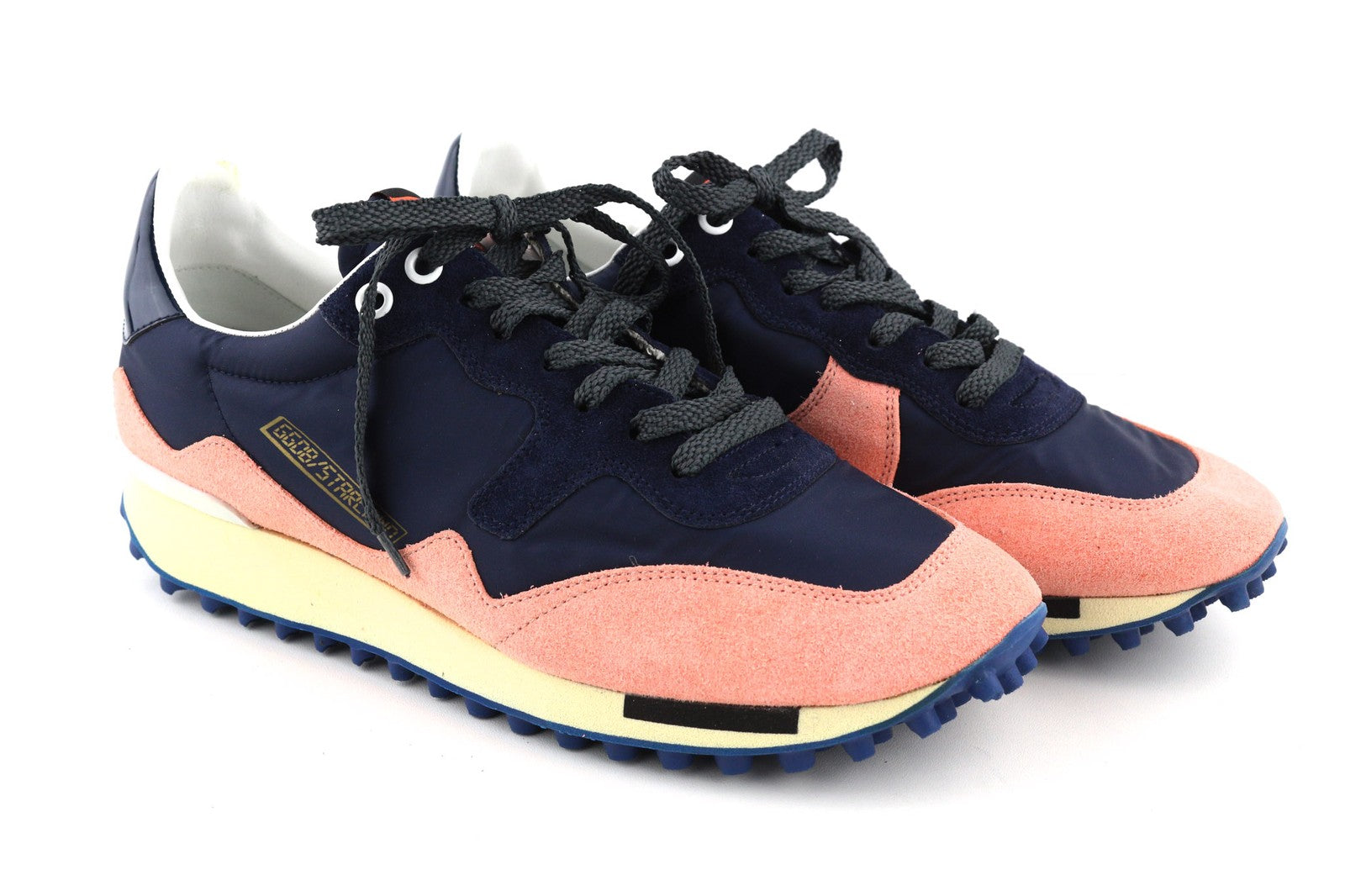 GOLDEN GOOSE Running Women Trainers EU39 Purple Pink Leather Low Laced