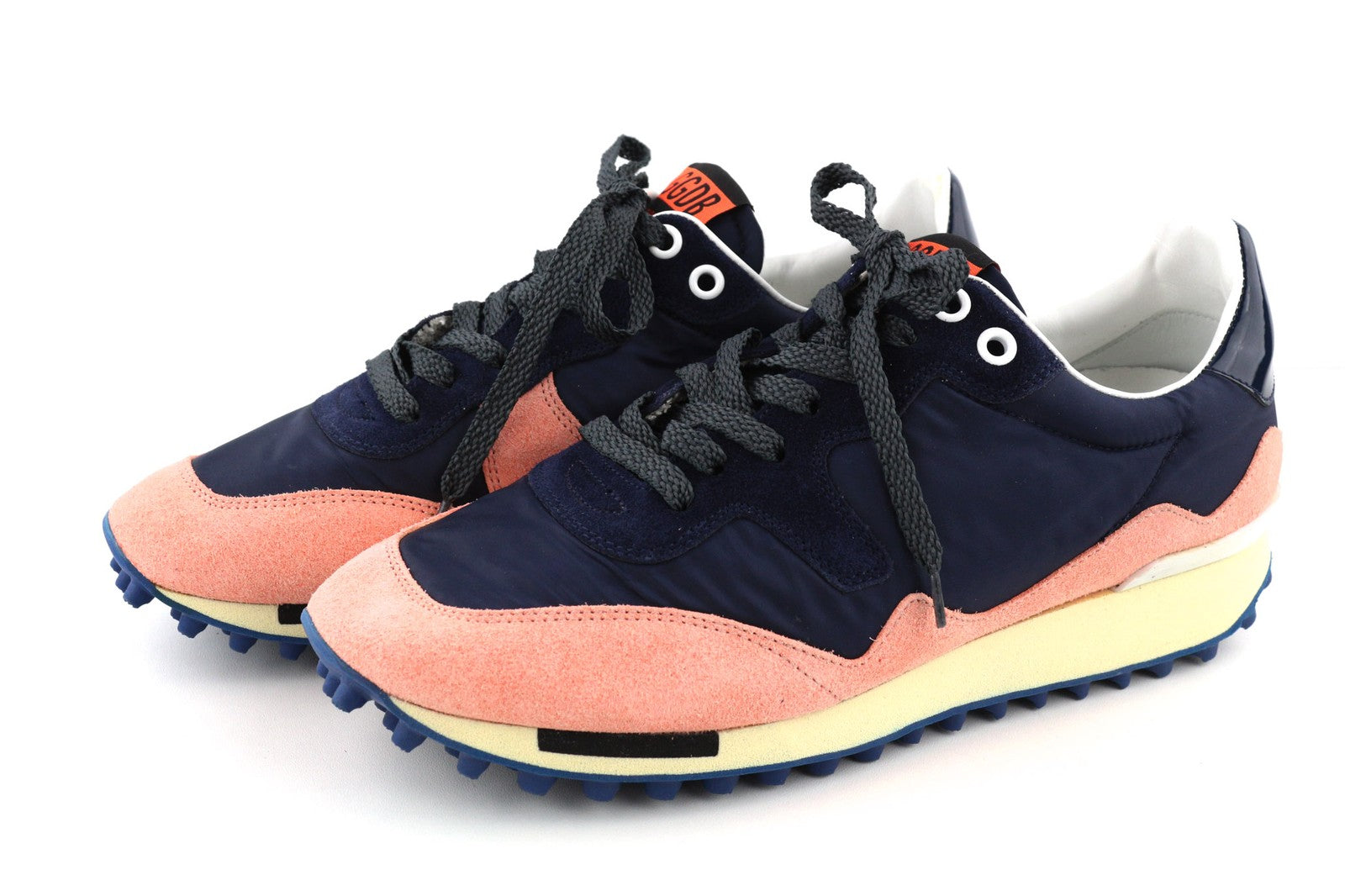 GOLDEN GOOSE Running Women Trainers EU39 Purple Pink Leather Low Laced