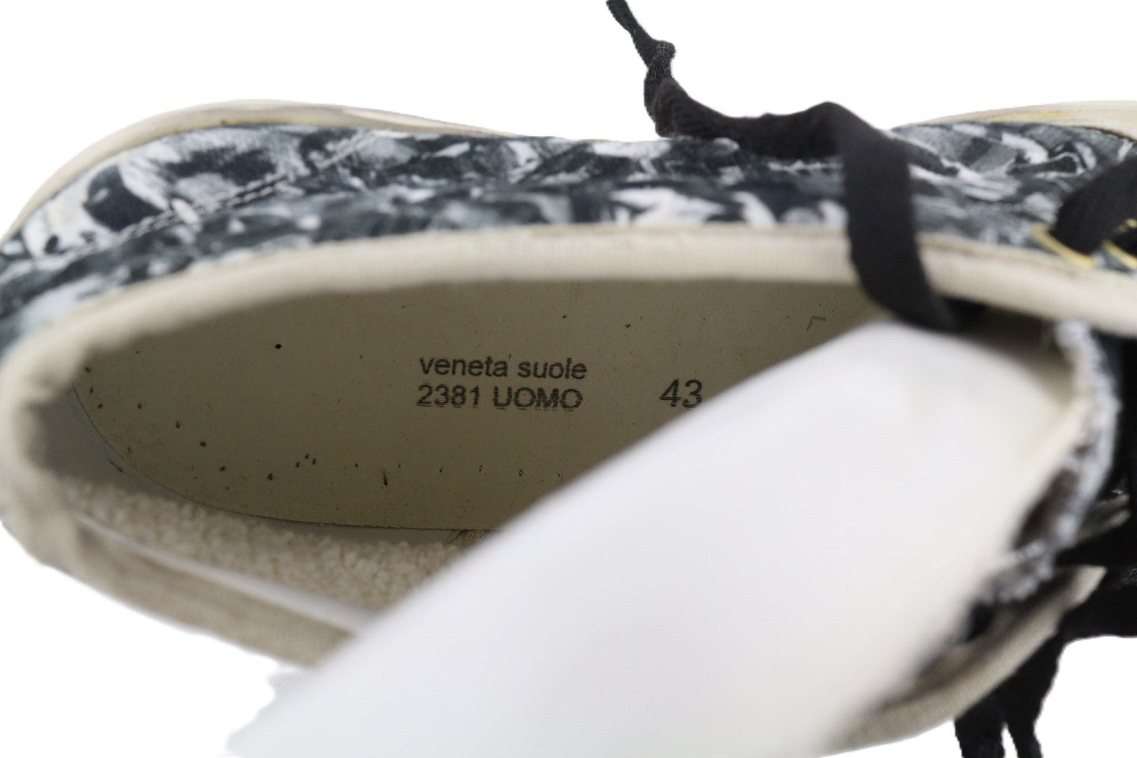 GOLDEN GOOSE Walk Men Trainers EU43 Grey Pattern Aged Casual Lace-Up