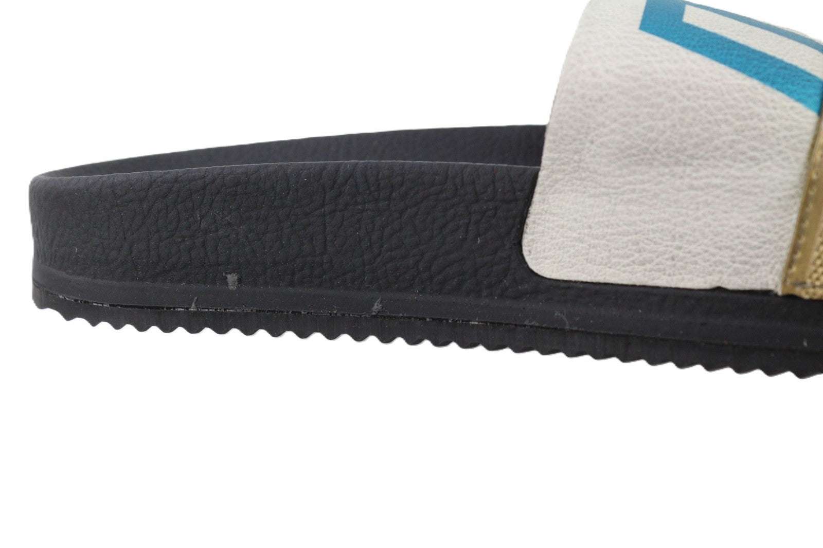 GOLDEN GOOSE Poolstar Women Slippers EU39 Black White Slip-On Summer Pair