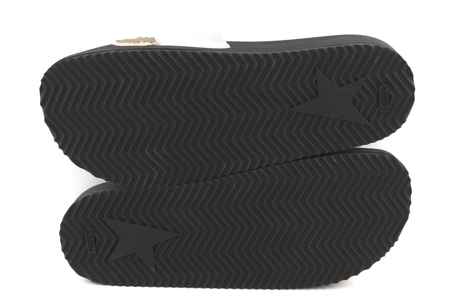 GOLDEN GOOSE Poolstar Women Slippers EU39 Black White Slip-On Summer Pair