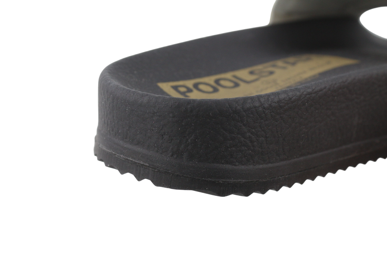 GOLDEN GOOSE Poolstar Women Slippers EU39 Black White Slip-On Leisure Style