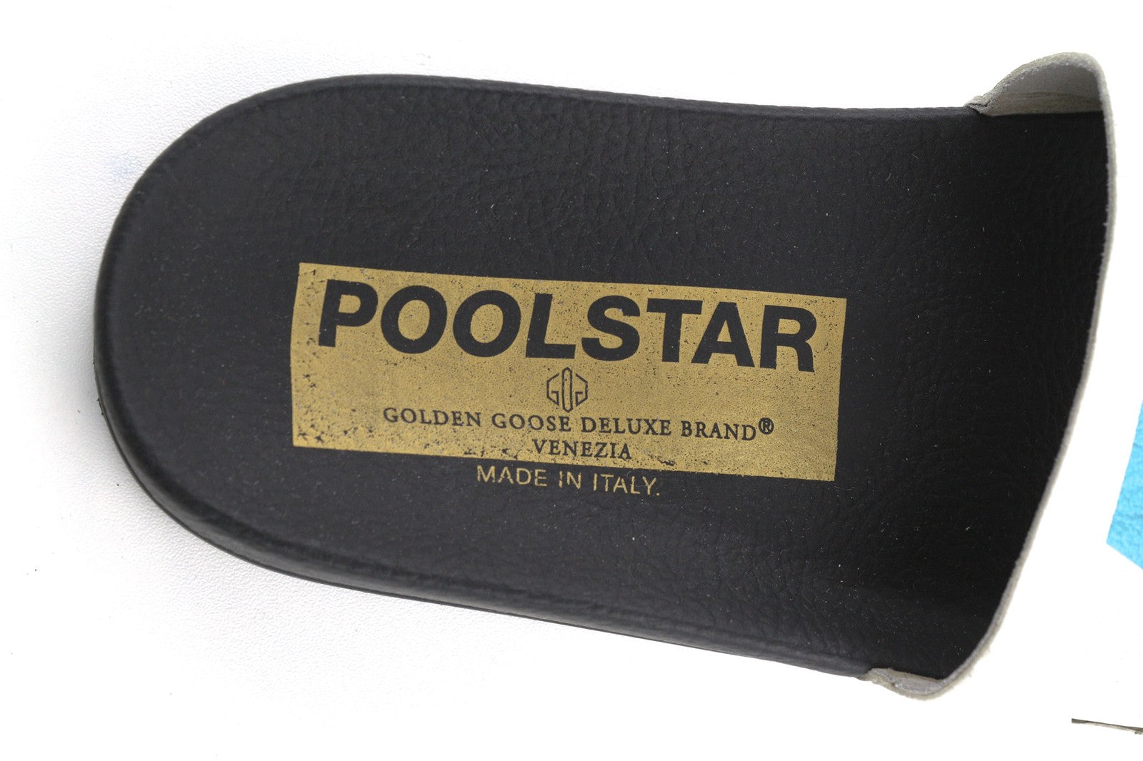 GOLDEN GOOSE Poolstar Women Slippers EU39 Black White Slip-On Leisure Style