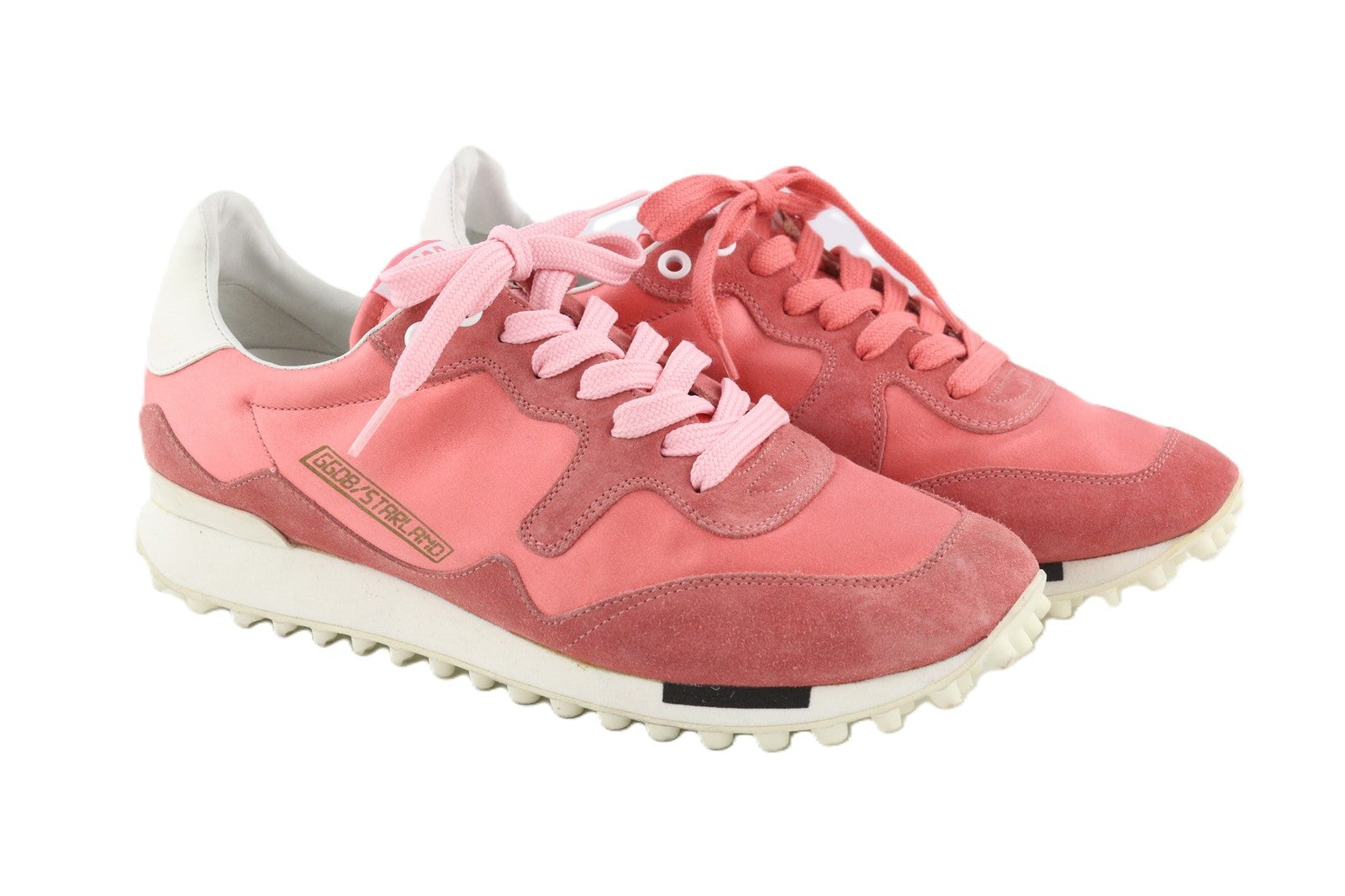 GOLDEN GOOSE Starland Women Trainers EU39 Pink Leather Low-Top Casual