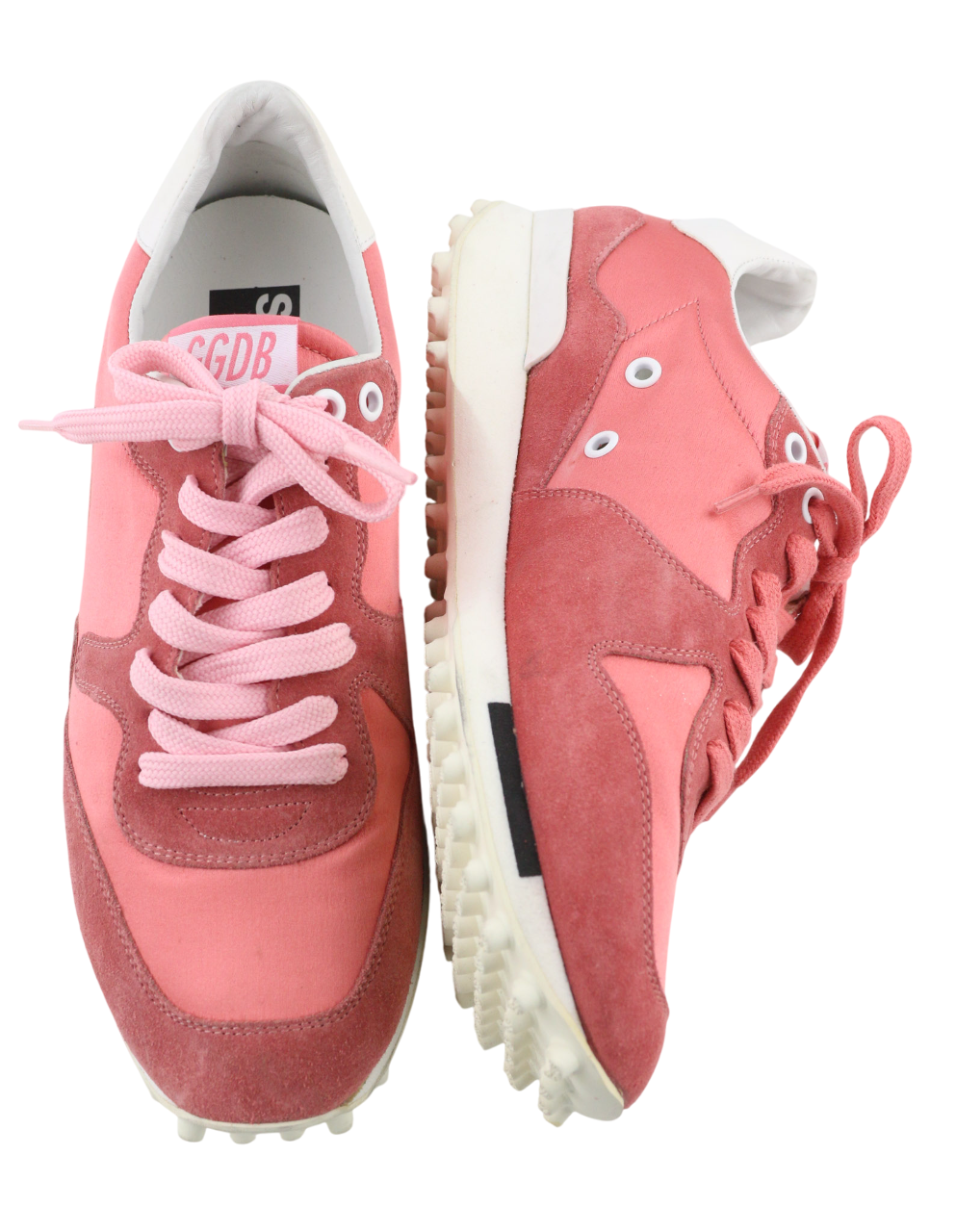 GOLDEN GOOSE Starland Women Trainers EU39 Pink Leather Low-Top Casual