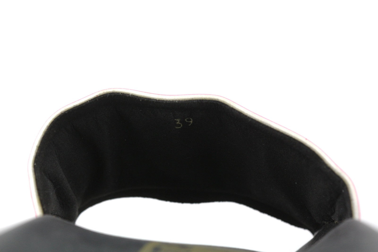 GOLDEN GOOSE Poolstar Women Slippers EU39 Pink Black Slip-On Casual Summer