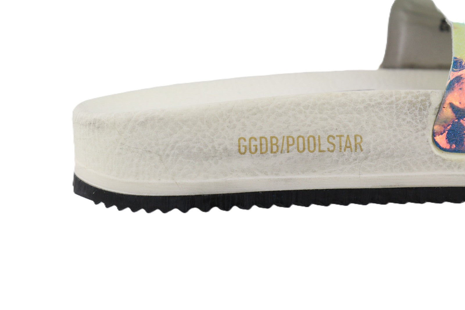 GOLDEN GOOSE Poolstar Women Slippers EU39 Shiny White Slip-On Summer Style