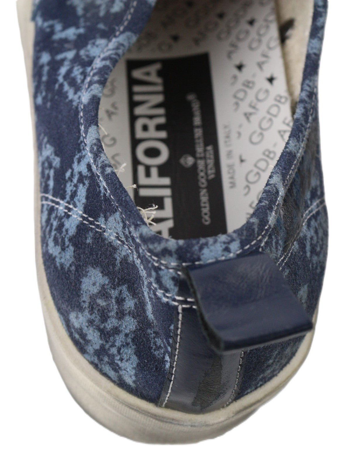 „GOLDEN GOOSE California“ moteriški sportbačiai, 39 dydis, mėlyni, sendinto rašto, žemapadžiai, suvarstyti. 