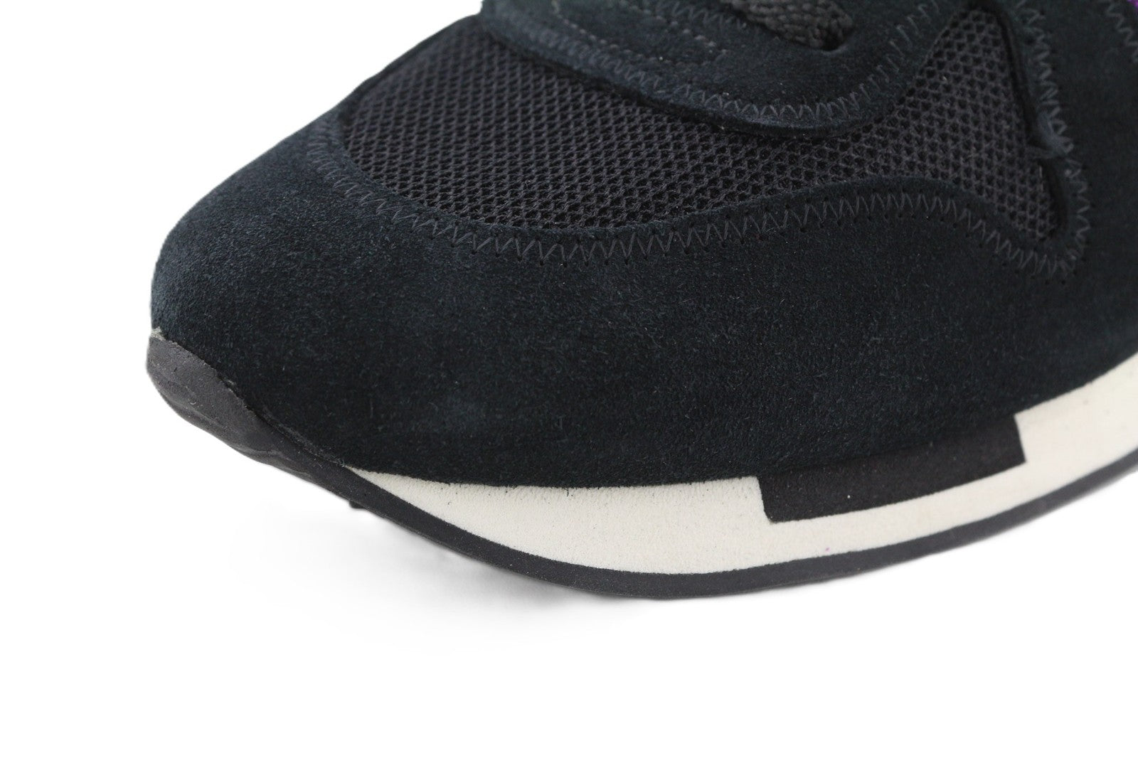 „GOLDEN GOOSE“ bėgimo bateliai moterims, 39 dydžio, violetiniai juodi, odiniai, blizgantys sportbačiai. 