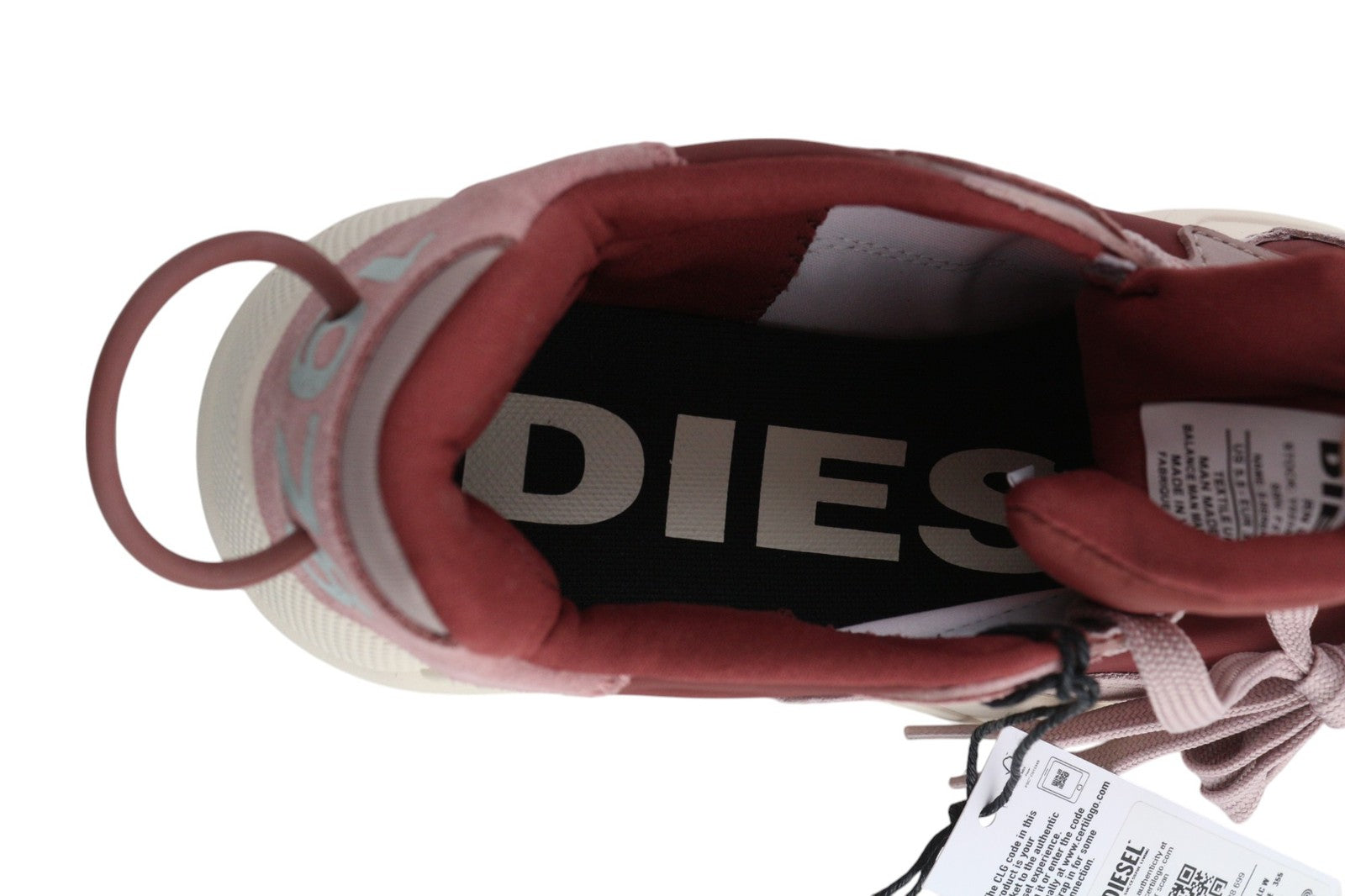 DIESEL S-Serendipity Women Trainers EU36 Pink Low Textile Laced Sneakers RRP150