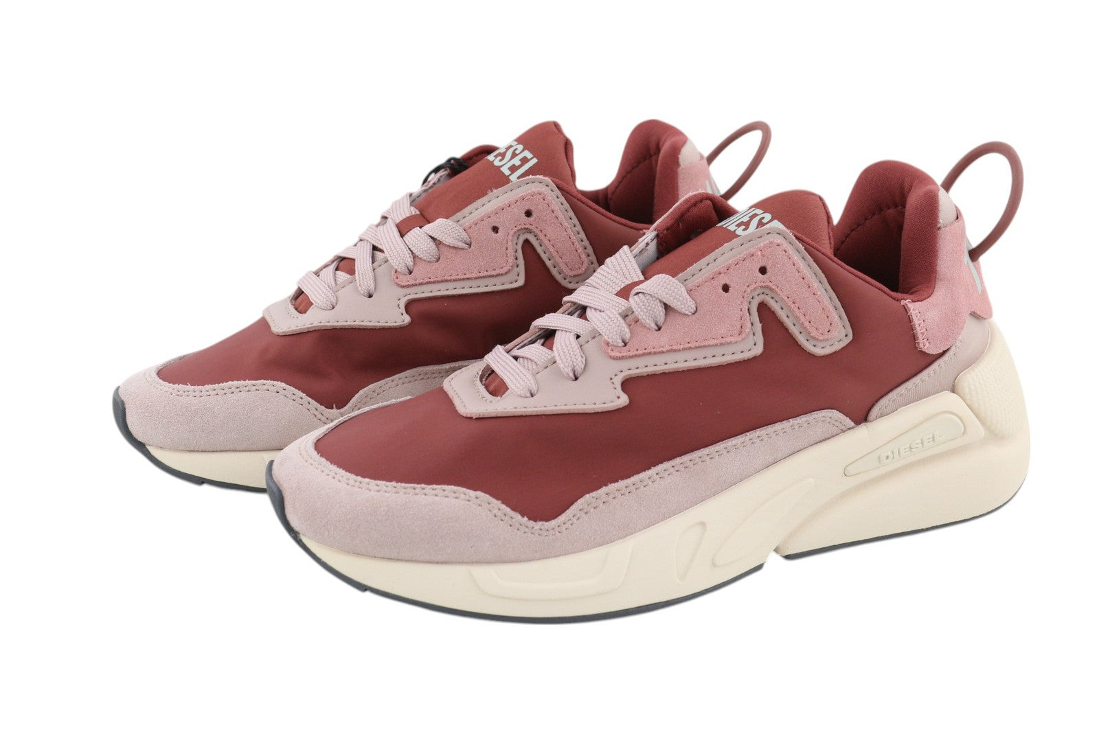 DIESEL S-Serendipity Women Trainers EU36 Pink Low Textile Laced Sneakers RRP150